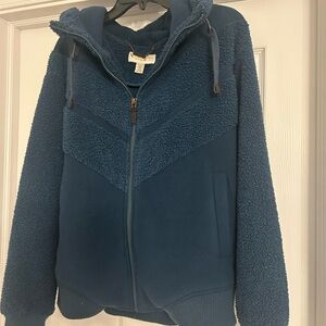 Koolaburra by UGG Navy Sherpa Zip-Up Jacket